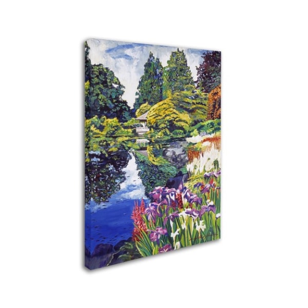 David Lloyd Glover 'Tea House Lake' Canvas Art,14x19